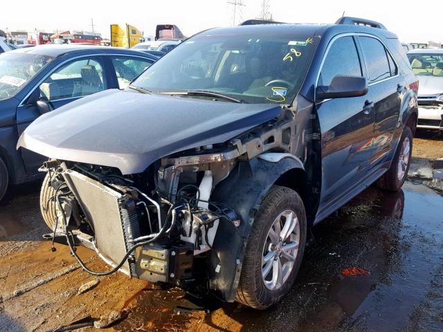 2GNALCEK3G6256911 - 2016 CHEVROLET EQUINOX LT GRAY photo 2