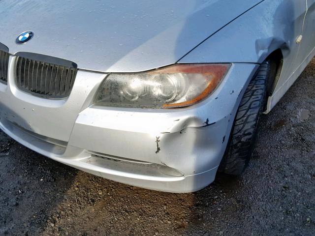 WBAVB335X6PS18372 - 2006 BMW 330 I SILVER photo 9