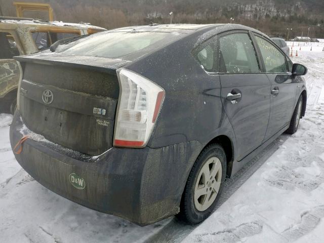 JTDKN3DU4A0127330 - 2010 TOYOTA PRIUS GRAY photo 4