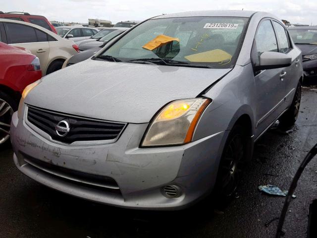 3N1AB6AP2AL630641 - 2010 NISSAN SENTRA 2.0 SILVER photo 2