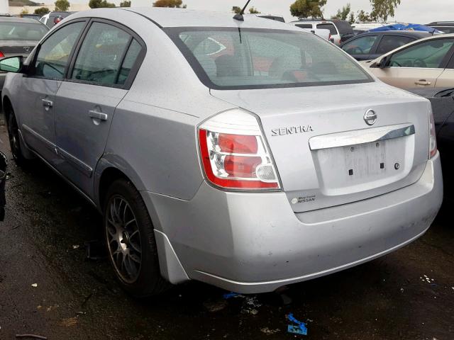 3N1AB6AP2AL630641 - 2010 NISSAN SENTRA 2.0 SILVER photo 3