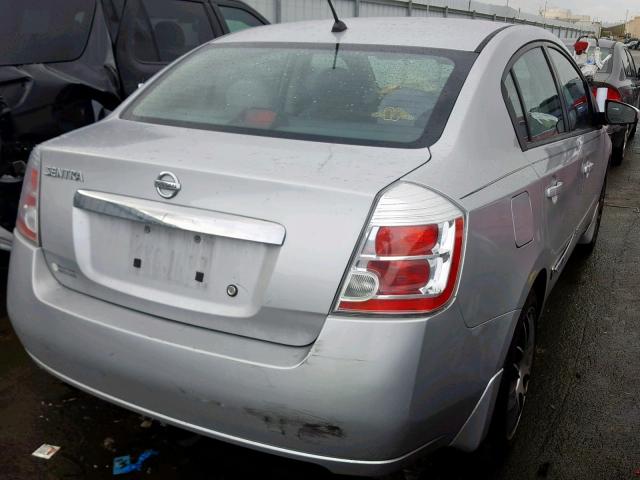 3N1AB6AP2AL630641 - 2010 NISSAN SENTRA 2.0 SILVER photo 4