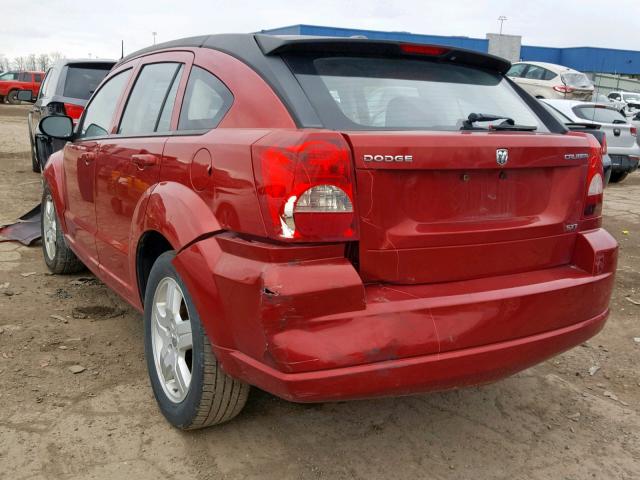 1B3HB48A19D187967 - 2009 DODGE CALIBER SX RED photo 3