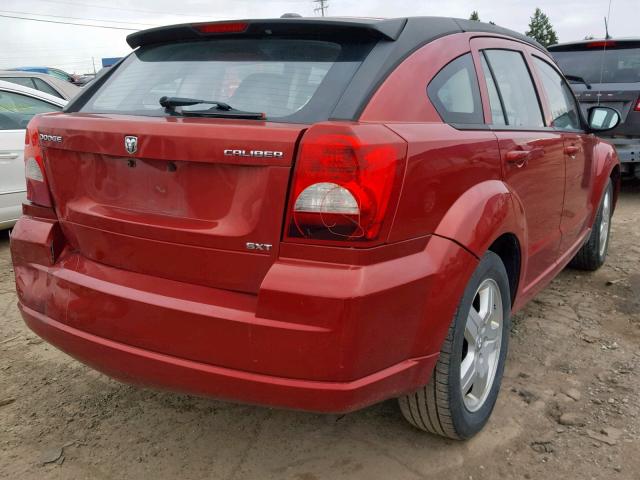 1B3HB48A19D187967 - 2009 DODGE CALIBER SX RED photo 4