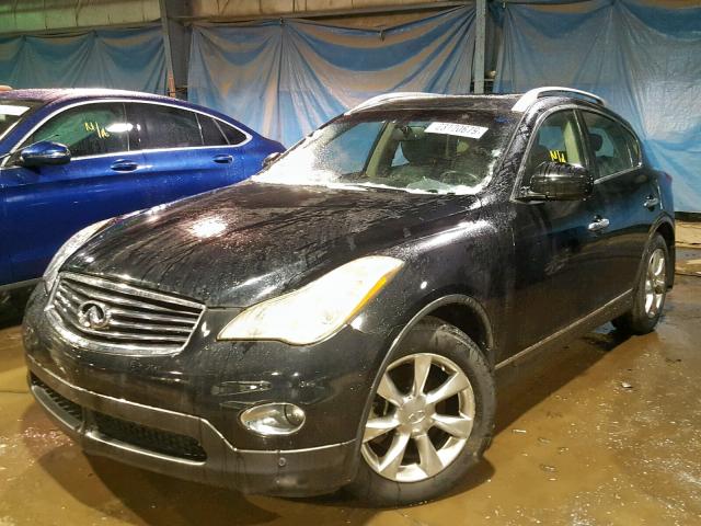 JNKAJ09E48M304810 - 2008 INFINITI EX35 BASE BLACK photo 2