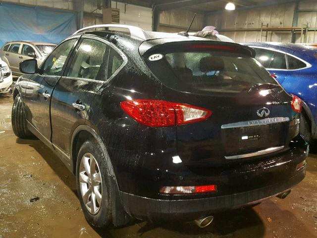 JNKAJ09E48M304810 - 2008 INFINITI EX35 BASE BLACK photo 3