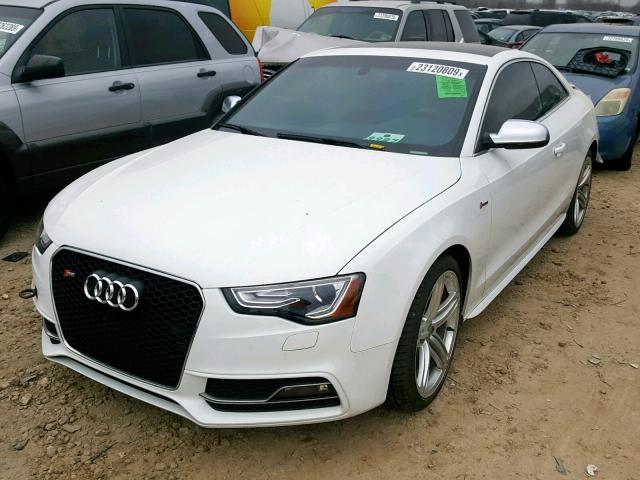 WAUCGAFR0EA067880 - 2014 AUDI S5 PREMIUM WHITE photo 2