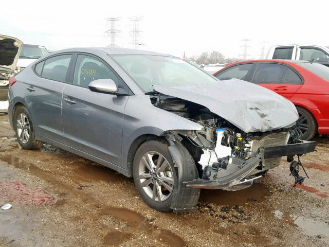 KMHD84LF0JU554453 - 2018 HYUNDAI ELANTRA SE GRAY photo 1