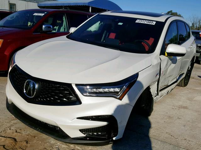 5J8TC1H65KL015082 - 2019 ACURA RDX WHITE photo 2