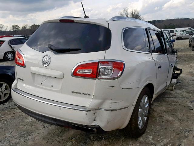 5GAKRBKD4FJ310604 - 2015 BUICK ENCLAVE WHITE photo 4