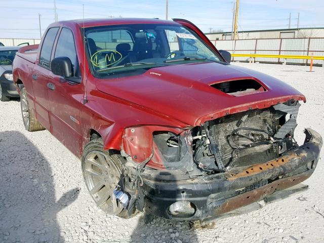 3D3HA18H06G198042 - 2006 DODGE RAM SRT10 RED photo 1