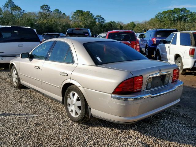 1LNHM87A32Y652566 - 2002 LINCOLN LS BEIGE photo 3