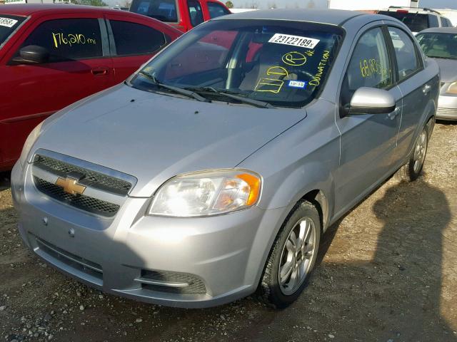 KL1TD5DE5BB214825 - 2011 CHEVROLET AVEO LS SILVER photo 2