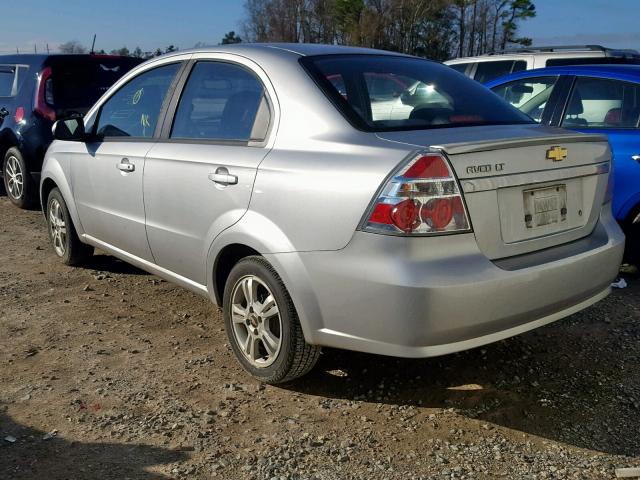 KL1TD5DE5BB214825 - 2011 CHEVROLET AVEO LS SILVER photo 3