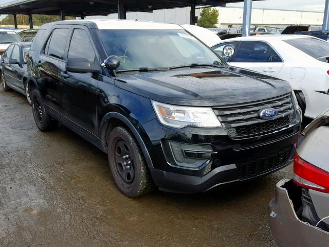 1FM5K8AR2GGB43850 - 2016 FORD EXPLORER P BLACK photo 1