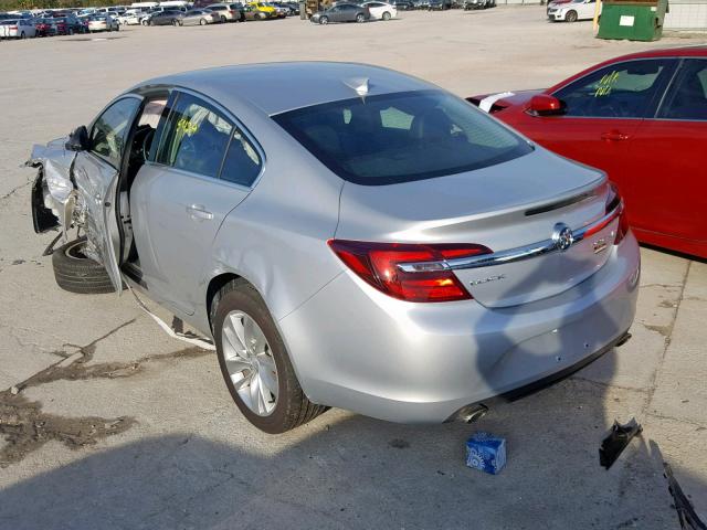 2G4GK5EX3G9206663 - 2016 BUICK REGAL SILVER photo 3