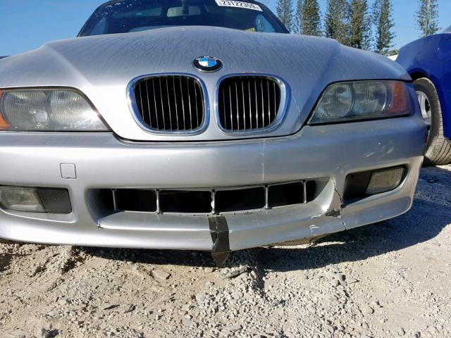 4USCH7322VLB78992 - 1997 BMW Z3 1.9 GRAY photo 9