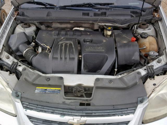 1G1AL58F287208281 - 2008 CHEVROLET COBALT LT SILVER photo 7