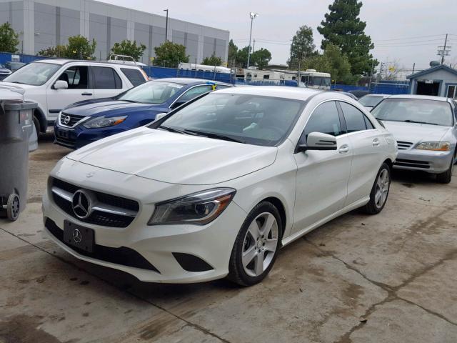 WDDSJ4EB9GN317558 - 2016 MERCEDES-BENZ CLA 250 WHITE photo 2