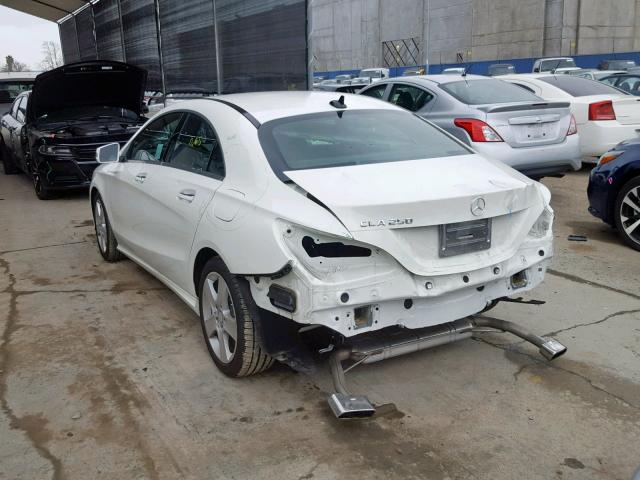 WDDSJ4EB9GN317558 - 2016 MERCEDES-BENZ CLA 250 WHITE photo 3