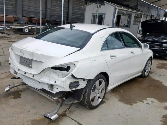 WDDSJ4EB9GN317558 - 2016 MERCEDES-BENZ CLA 250 WHITE photo 4