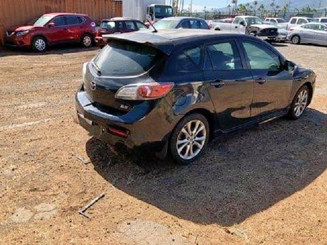 JM1BL1H58A1226532 - 2010 MAZDA 3 S BLACK photo 4