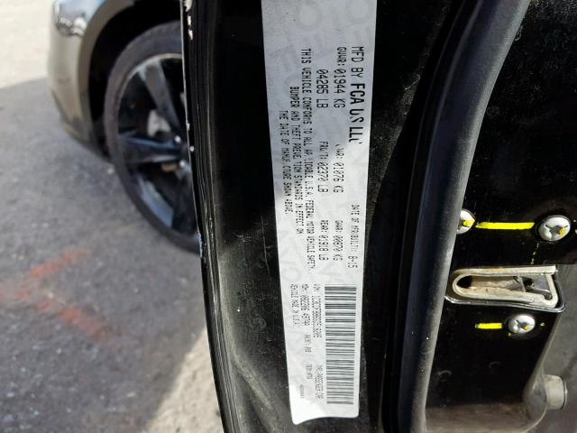 1C3CDFBB6GD518205 - 2016 DODGE DART SXT BLACK photo 10