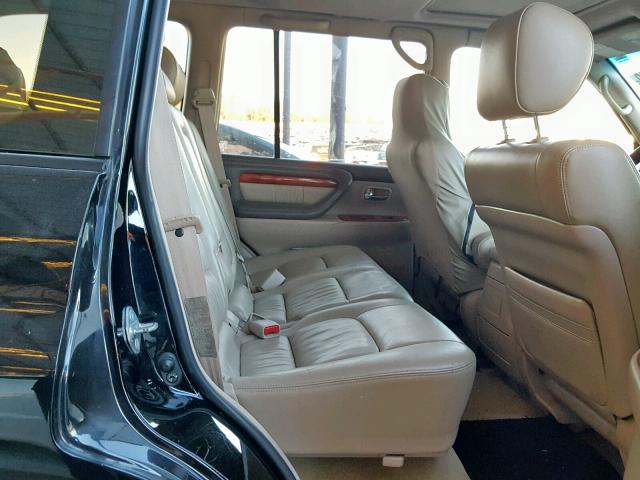 JT6HT00W3Y0092755 - 2000 LEXUS LX 470 BLACK photo 6