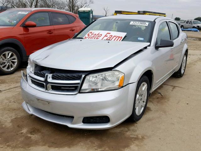 1B3BD4FB2BN590531 - 2011 DODGE AVENGER EX SILVER photo 2