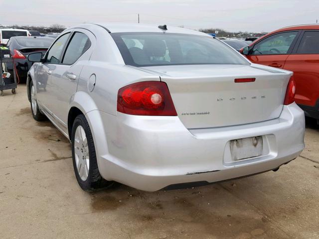 1B3BD4FB2BN590531 - 2011 DODGE AVENGER EX SILVER photo 3