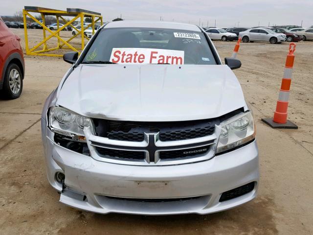 1B3BD4FB2BN590531 - 2011 DODGE AVENGER EX SILVER photo 9