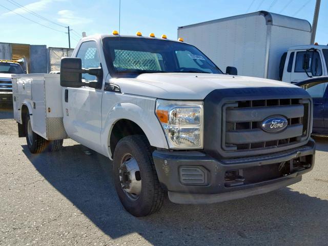 1FDRF3G6XCEC67957 - 2012 FORD F350 SUPER WHITE photo 1