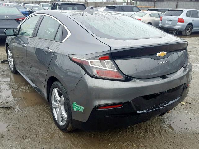 1G1RC6S54HU201696 - 2017 CHEVROLET VOLT LT GRAY photo 3