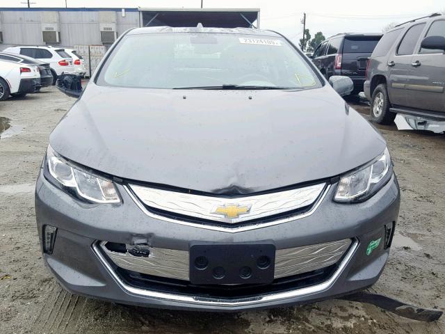 1G1RC6S54HU201696 - 2017 CHEVROLET VOLT LT GRAY photo 9