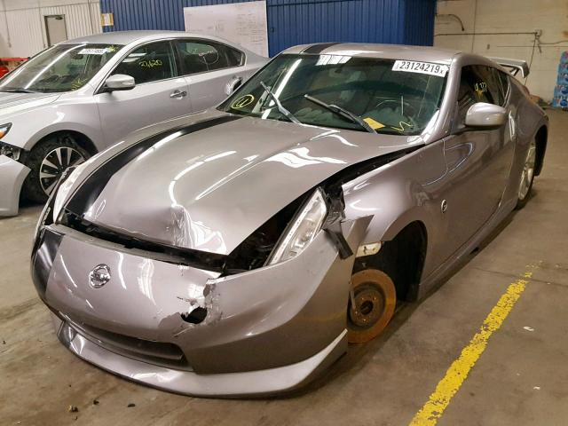 JN1AZ4EH2AM505678 - 2010 NISSAN 370Z GRAY photo 2