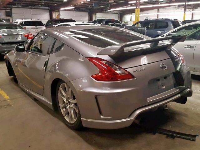 JN1AZ4EH2AM505678 - 2010 NISSAN 370Z GRAY photo 3