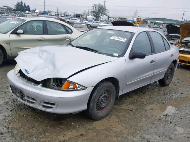 1G1JC524X27182267 - 2002 CHEVROLET CAVALIER B SILVER photo 2