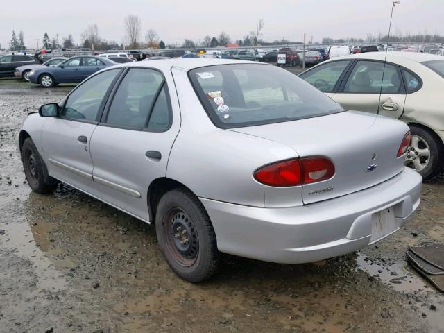 1G1JC524X27182267 - 2002 CHEVROLET CAVALIER B SILVER photo 3