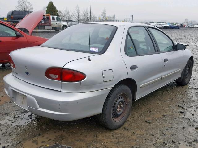 1G1JC524X27182267 - 2002 CHEVROLET CAVALIER B SILVER photo 4