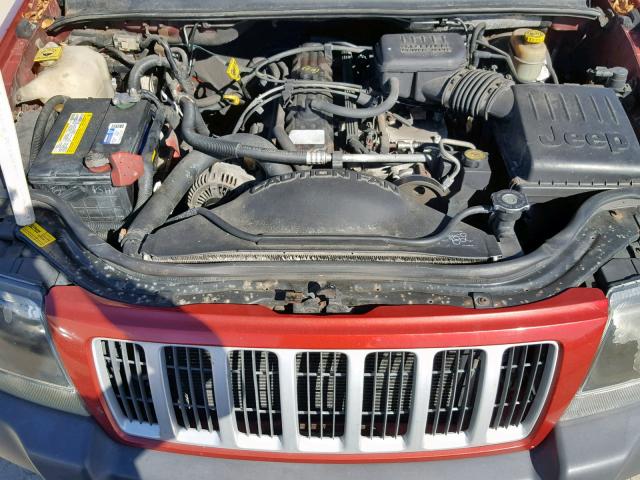 1J4GW48S04C146276 - 2004 JEEP GRAND CHER RED photo 7