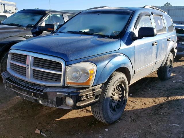 1D8HD58D44F171589 - 2004 DODGE DURANGO LI BLUE photo 2