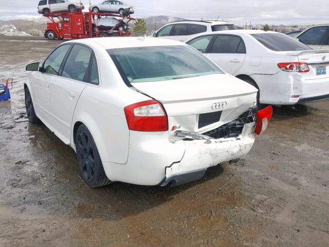 WAUPL68E75A079190 - 2005 AUDI S4 WHITE photo 3