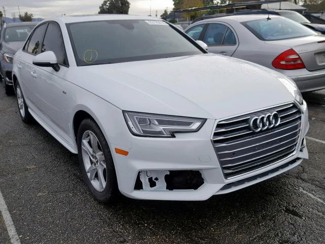 WAUKMAF43JA081419 - 2018 AUDI A4 ULTRA P WHITE photo 1