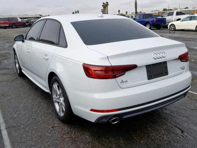 WAUKMAF43JA081419 - 2018 AUDI A4 ULTRA P WHITE photo 3