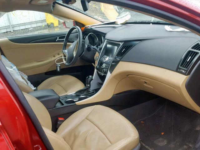 5NPEC4AC8CH365790 - 2012 HYUNDAI SONATA SE RED photo 5