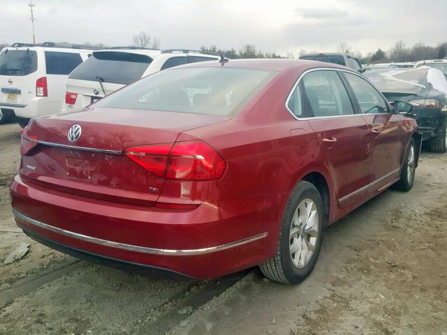 1VWAT7A35GC034132 - 2016 VOLKSWAGEN PASSAT S RED photo 4