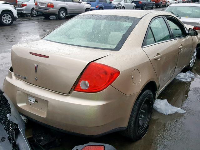 1G2ZF57BX84152547 - 2008 PONTIAC G6 VALUE L GOLD photo 4