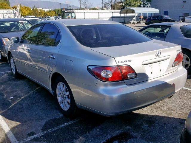 JTHBF30G520085327 - 2002 LEXUS ES 300 SILVER photo 3