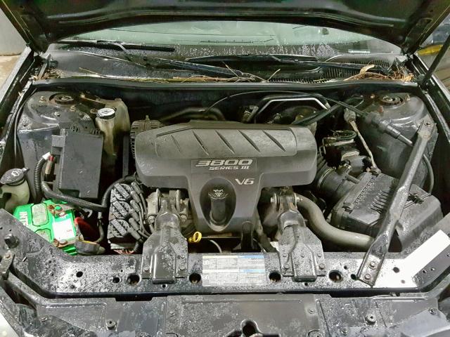 2G2WS542651173194 - 2005 PONTIAC GRAND PRIX BLACK photo 7