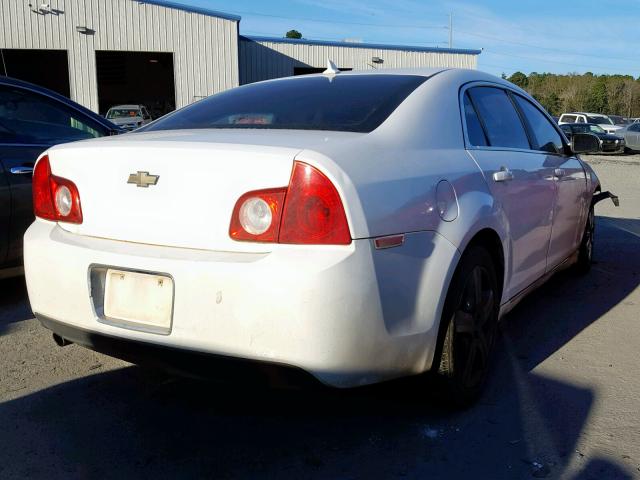 1G1ZH57B39F160154 - 2009 CHEVROLET MALIBU 1LT WHITE photo 4